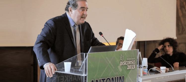 Antonin Scalia pronuncia il Discorso Bruno Leoni (Torino, 2013)